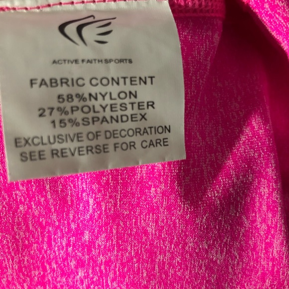 Active Faith Neon Pink Half Zip - Picture 9 of 10